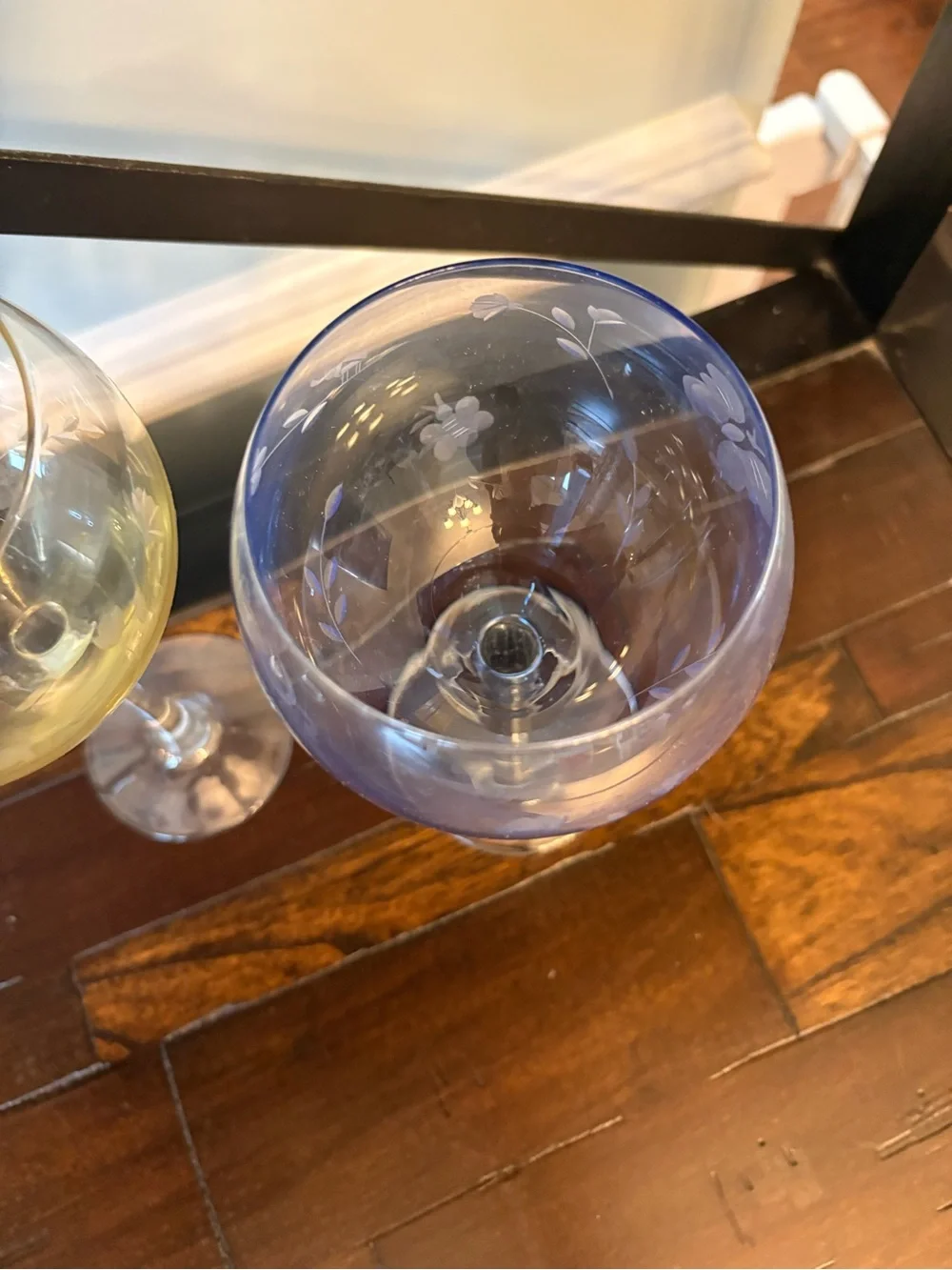 Lenox Crystal Butterfly Meadow Long Stemmed Wine Glasses - set of 4